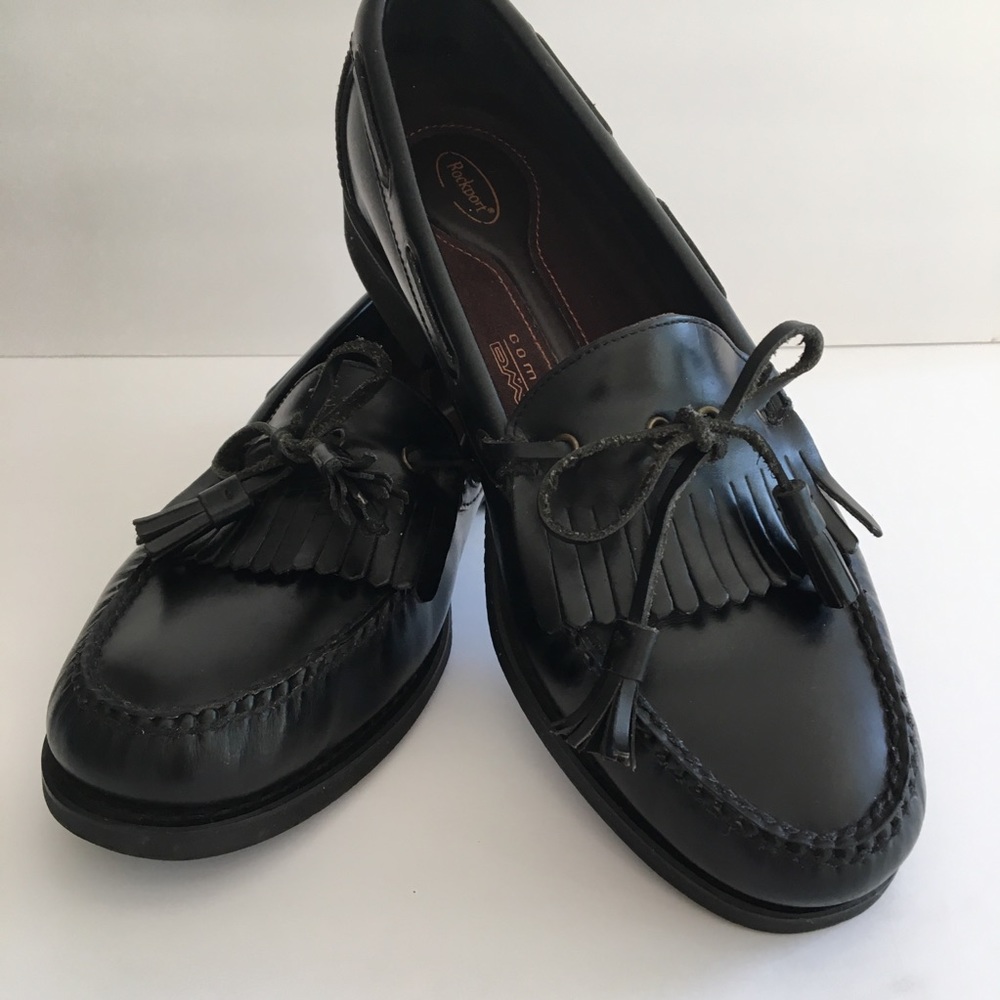 Rockport loafer Size 12M Black Kiltie Tassel